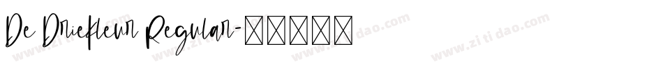 De Driekleur Regular字体转换